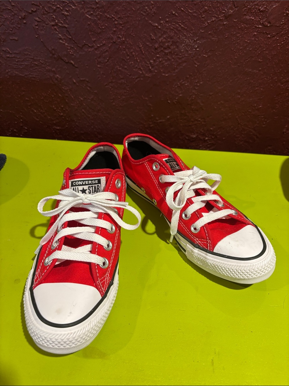 Converse Kids Red Low Top Chuck Taylor Sneakers